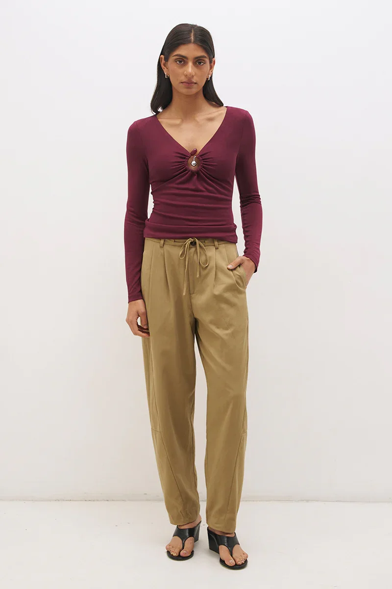 ELISAB PERTH BOUTIQUE - LOVA TOP - CHERRY.webp