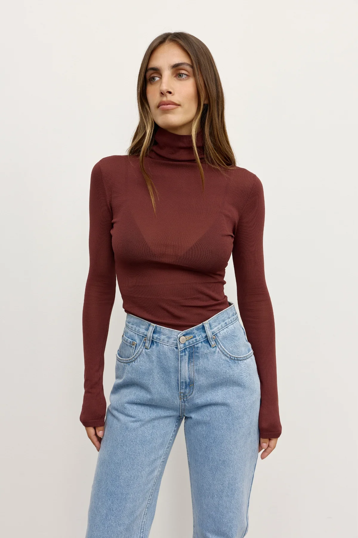 BAYSE | AIRLIE TOP - BURGANDY