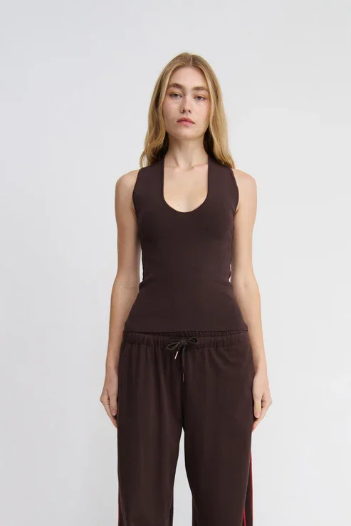 MAEL | TROPEA TOP - CHOCOLATE