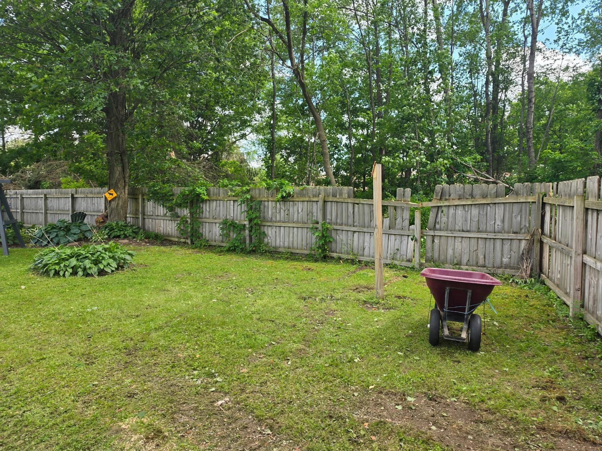 Completed after emergency storm clean up