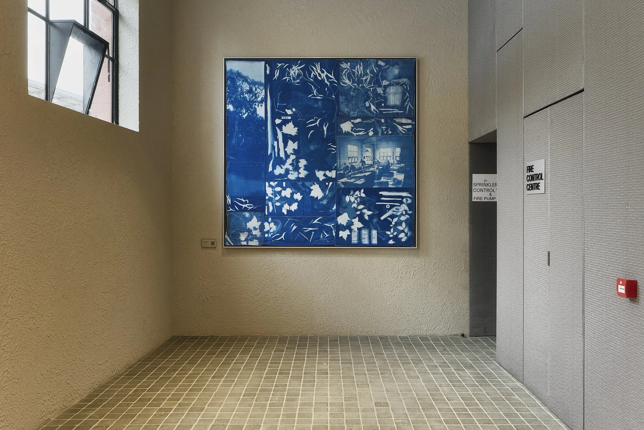 Public Art Collection curated by WRAP, Weston Rumbold Art Projects featuring all Melbourne based artists | Large-scale textile work, cyanotype featuring historical imagery of Richmond and found objects by Melbourne based artist Hannah Hall