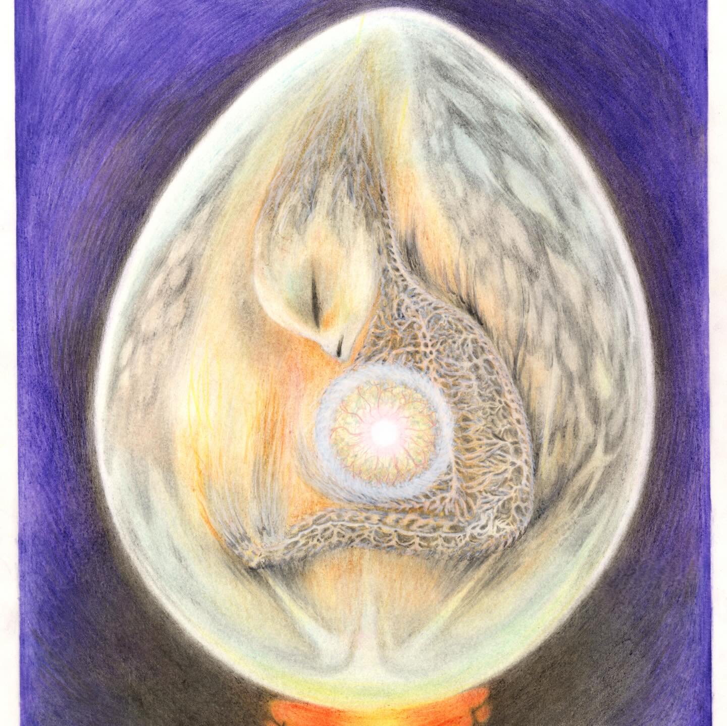 Embrio of the end 🧬 Through this series, 𝔬𝔣𝔣-𝔪𝔢𝔡𝔰 𝔣𝔞𝔦𝔯𝔶𝔱𝔞𝔩𝔢, I explore the edges of my consciousness, reality, and imagination. The aim is to bring intuition to the forefront, to listen to it, and to give it free rein. Feelings of an