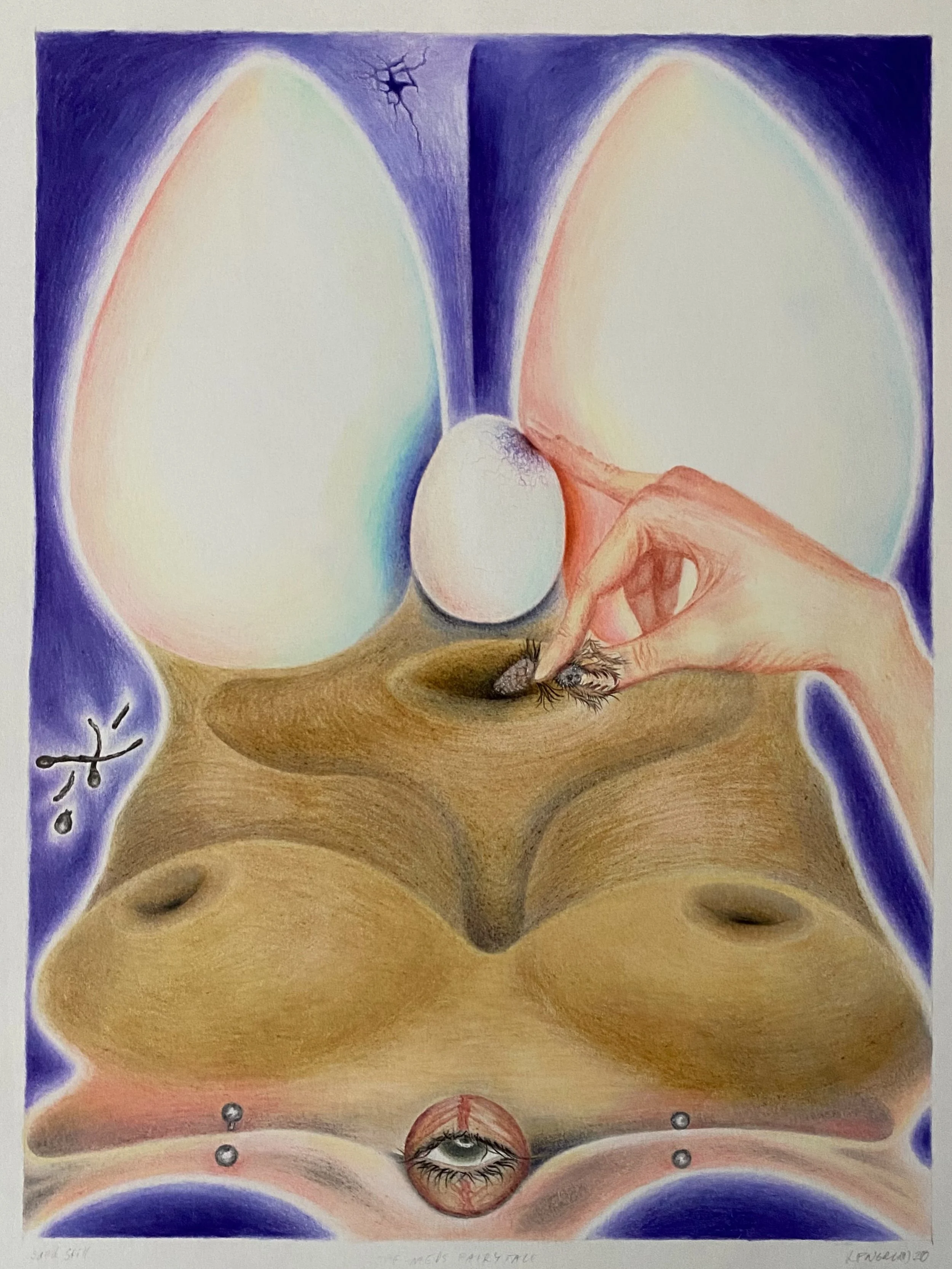 👁️ Sand Still 👁️ Through this series, 𝔬𝔣𝔣-𝔪𝔢𝔡𝔰 𝔣𝔞𝔦𝔯𝔶𝔱𝔞𝔩𝔢, I explore the edges of my consciousness, reality, and imagination. The aim is to bring intuition to the forefront, to listen to it, and to give it free rein. Feelings of anxi