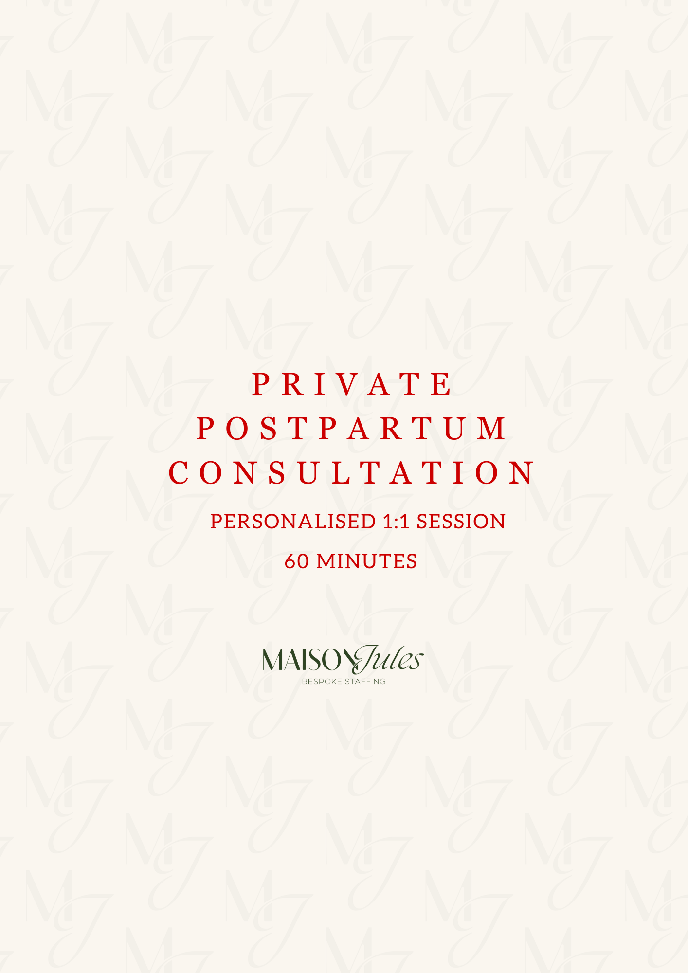 ✨ Private Postpartum Consultation – 60 Minutes