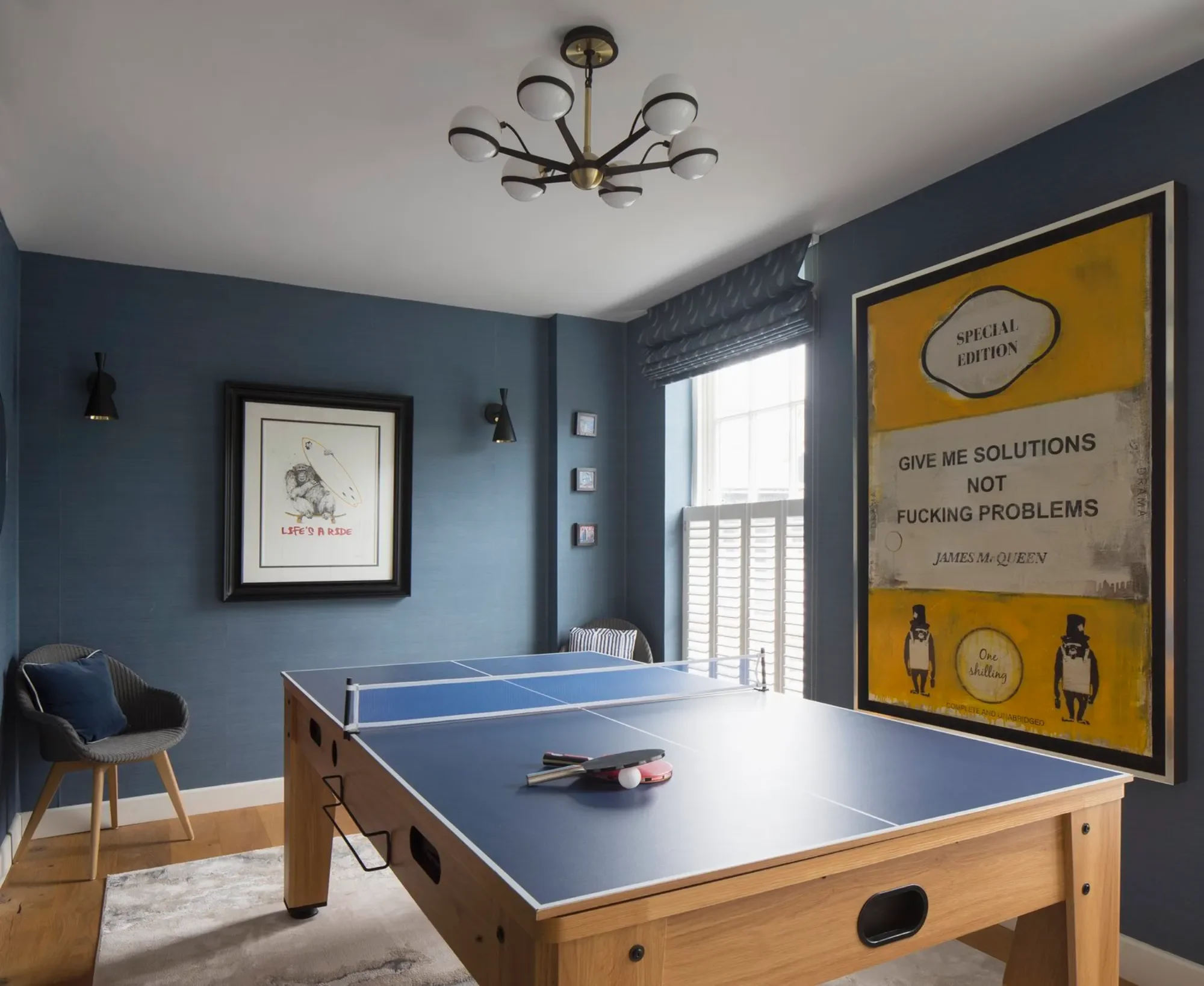  games room with art Kent Michelle Shakallis Interiors.webp