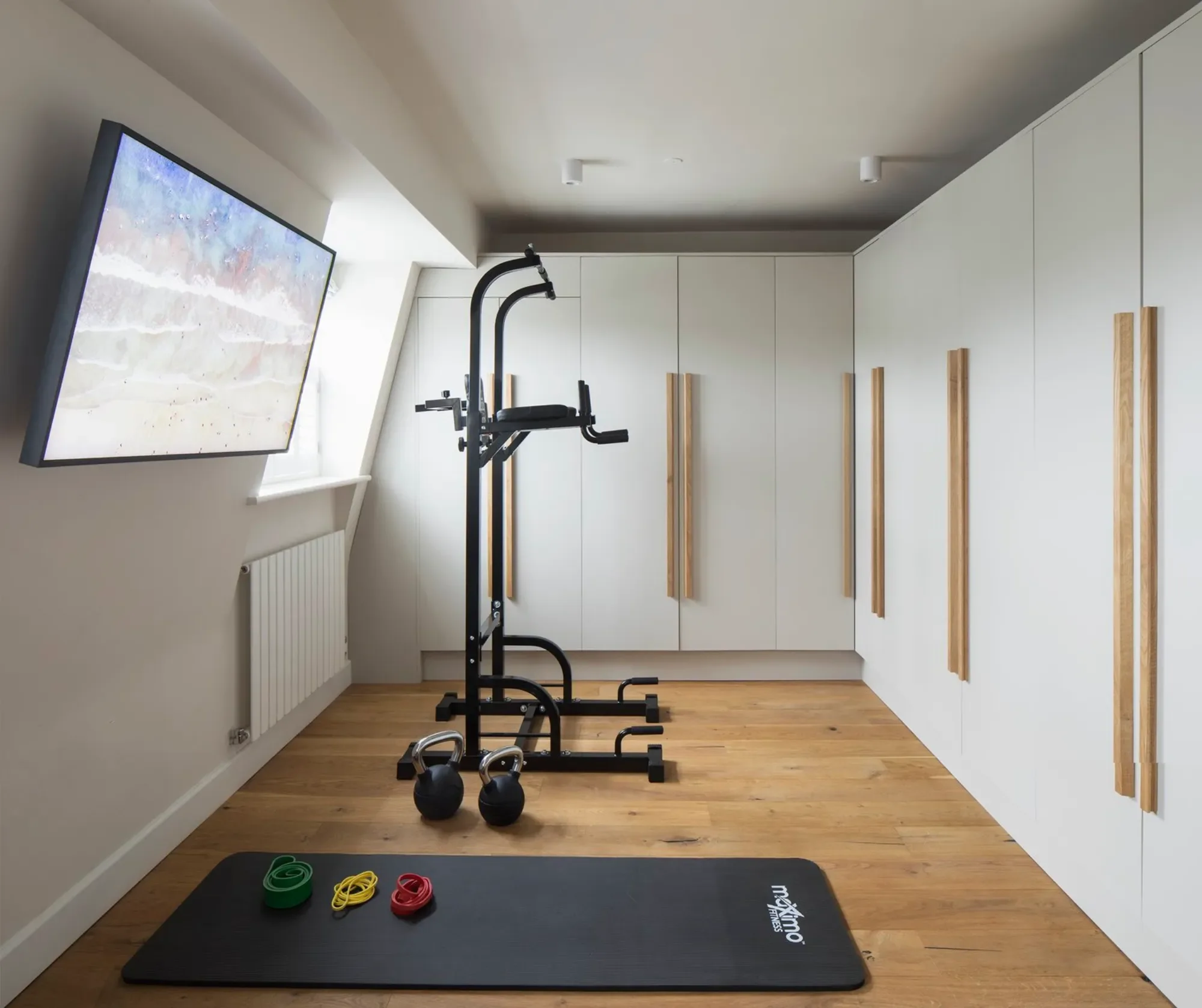 home gym Kent Michelle Shakallis Interiors.webp