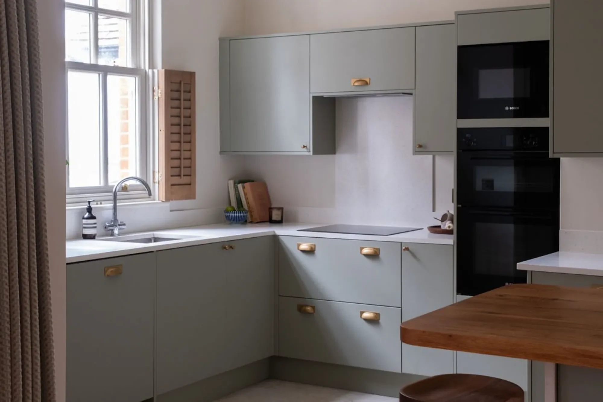 Sage green kitchen Kent Michelle Shakallis Interiors.webp