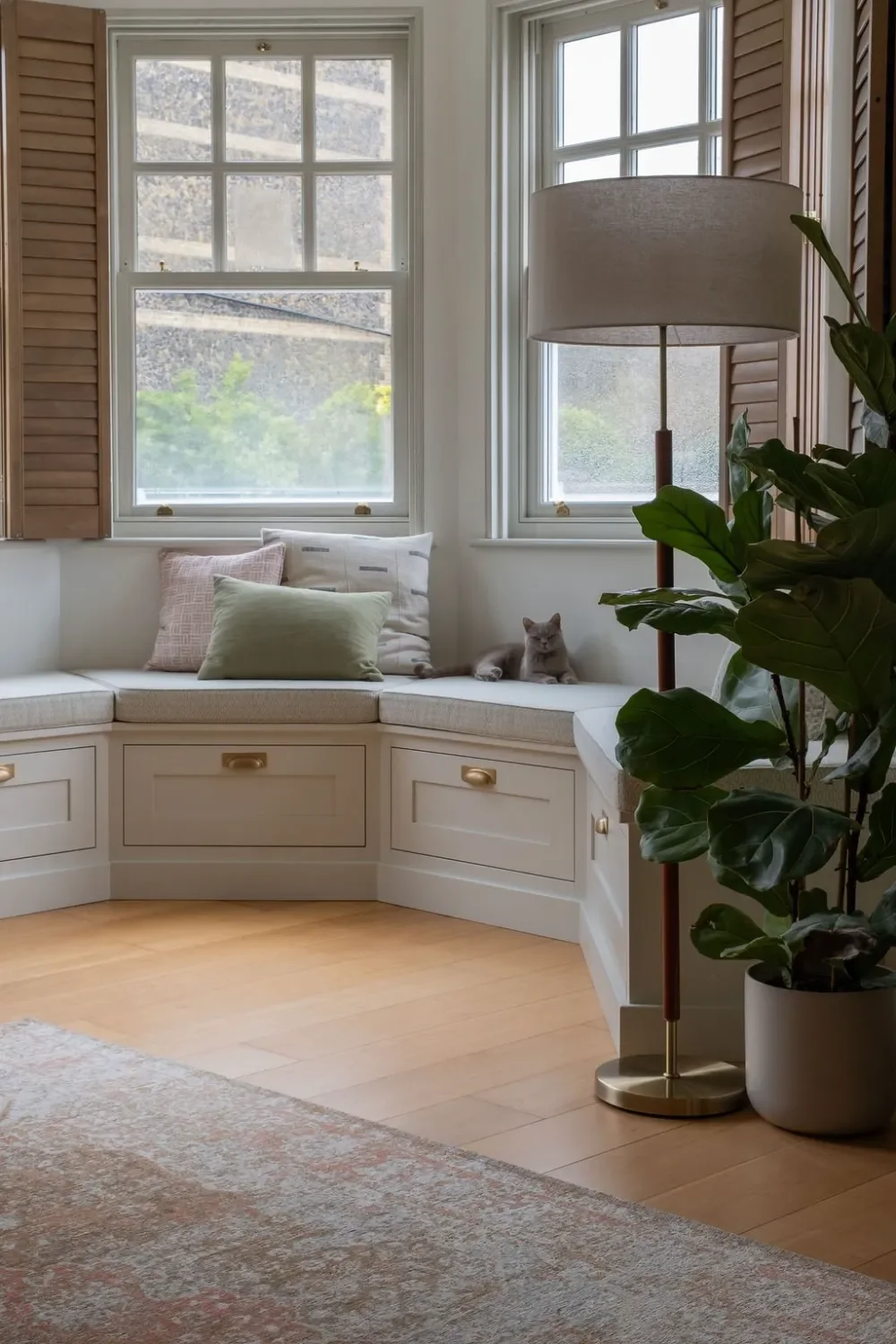 bespoke window seat Kent Michelle Shakallis Interiors.webp
