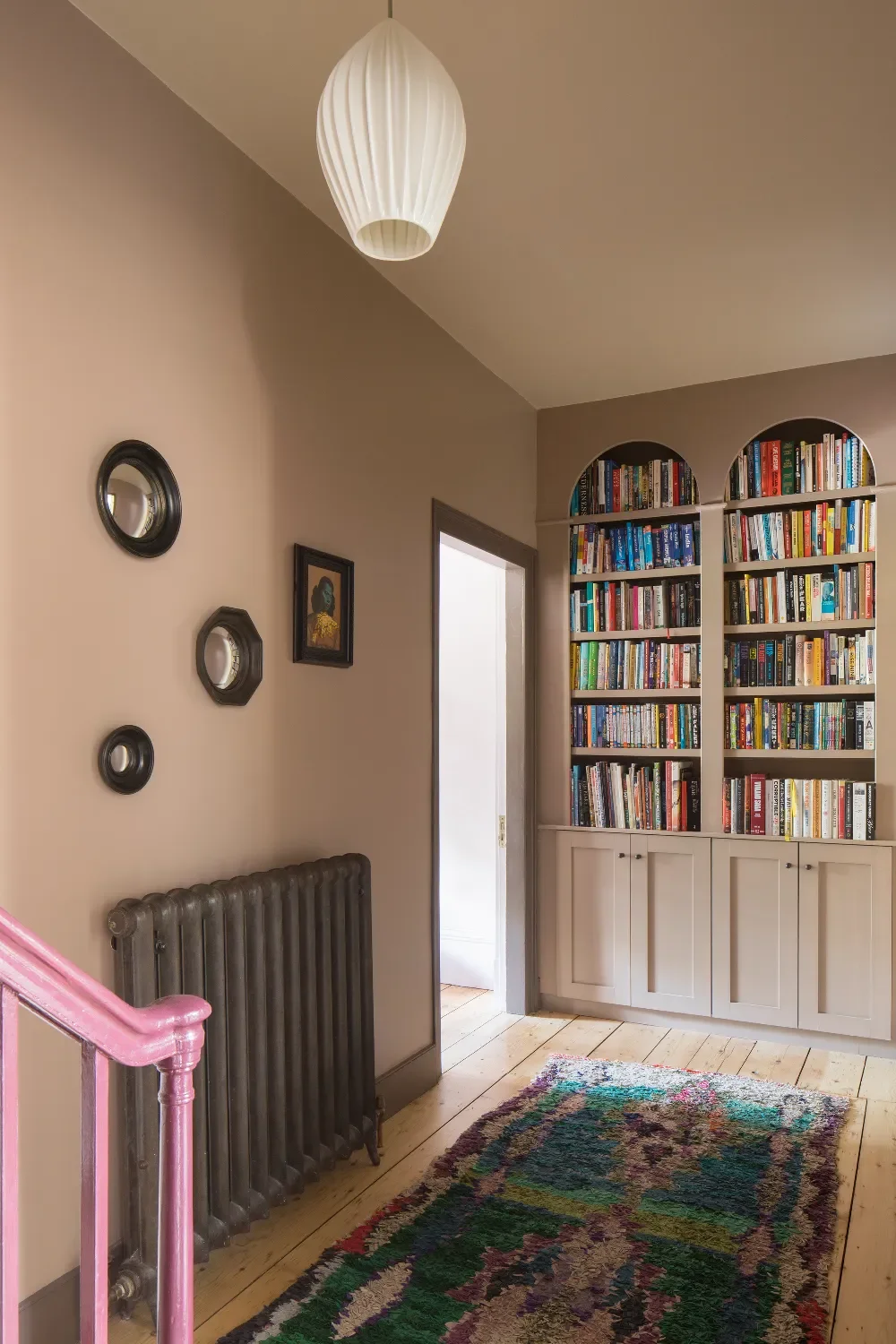 Bespoke-bookshelves-hallway-dead-salmon-interior-design-kent-michelle-shakallis .webp