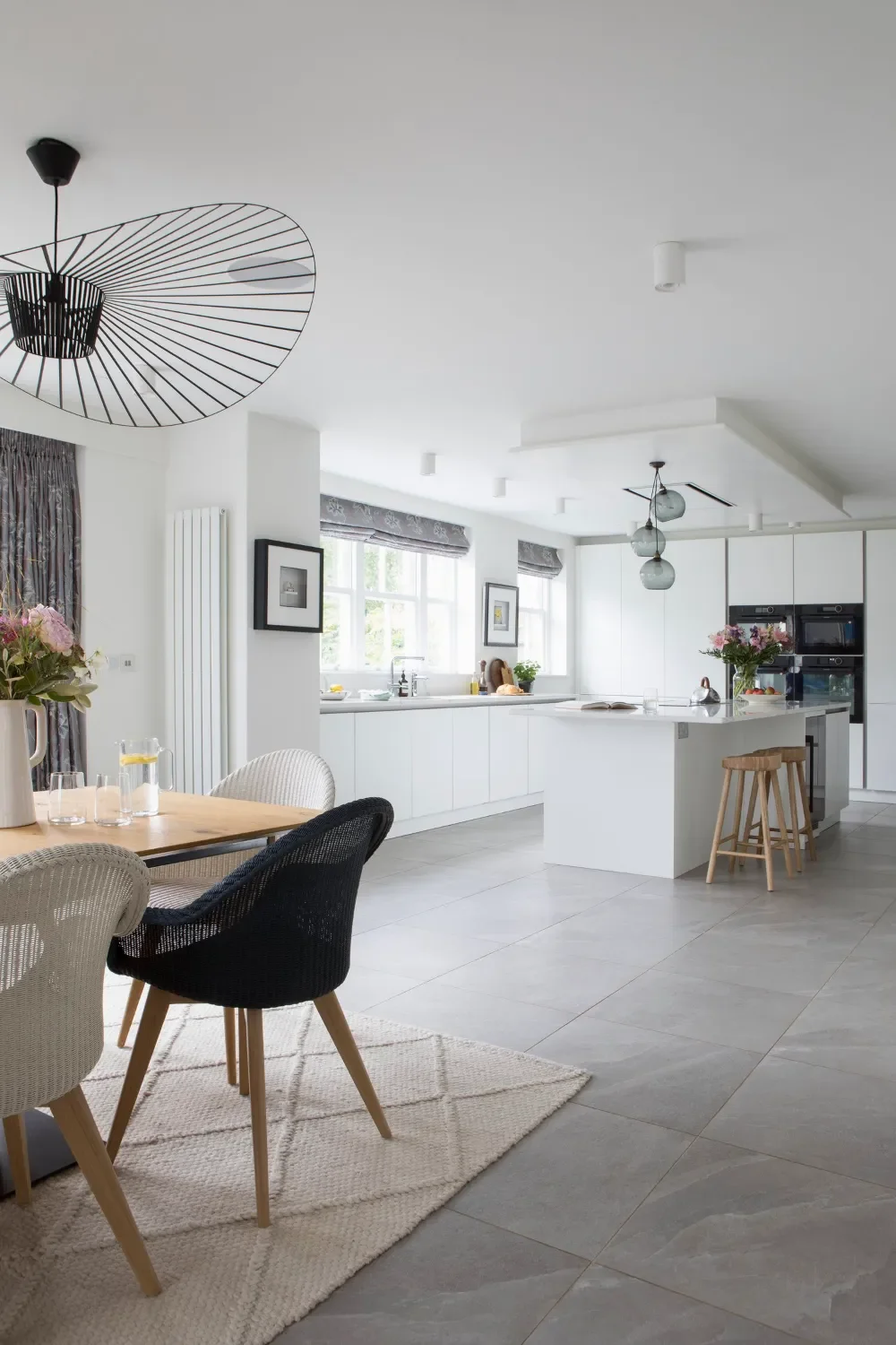 white kitchen-diner Kent Michelle Shakallis Interiors.webp