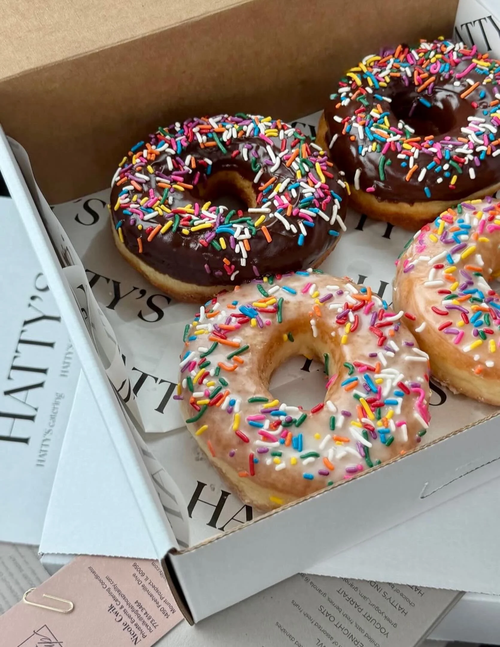 Happy National Donut Day from our catering team 🍩 Always fresh, made in house. 

Have an event coming up? Let us cater! Head to our website or email info@hattysclub.com for more information.