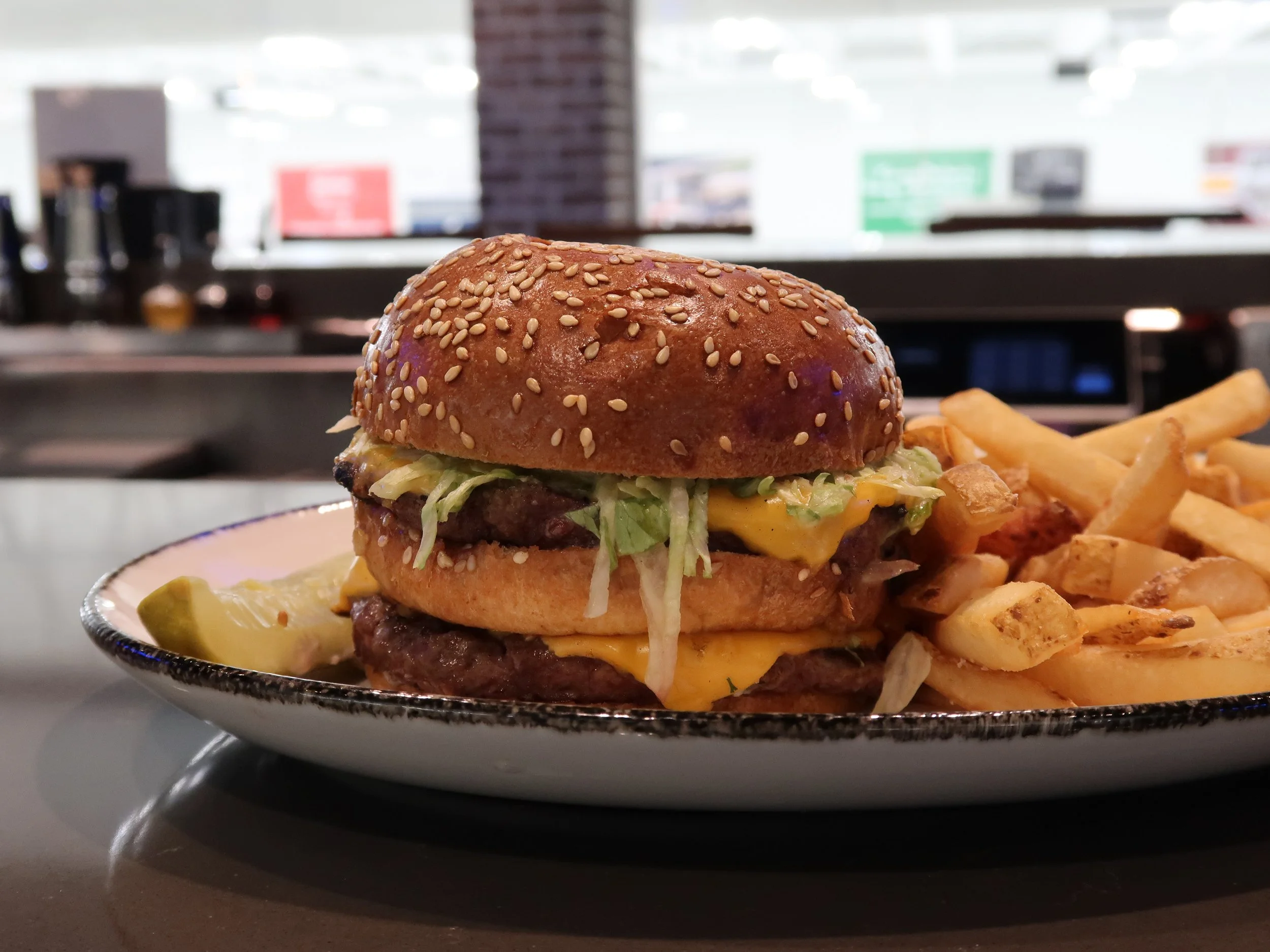 Hatty's Club Hat Trick Burger