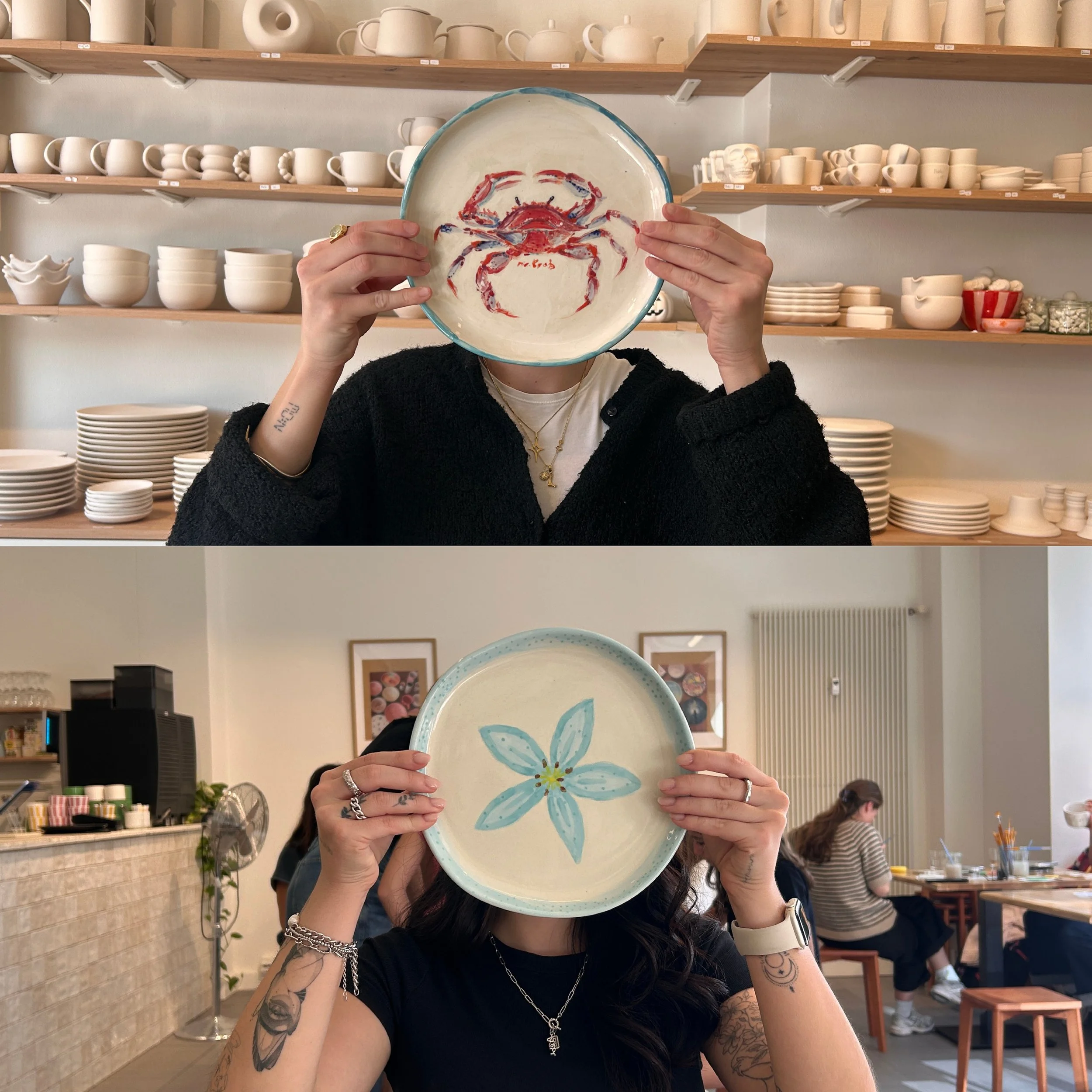 Serving looks🍽️✨

#siyaceramics #potterypainting #ceramic #ceramicplate #girlsday
