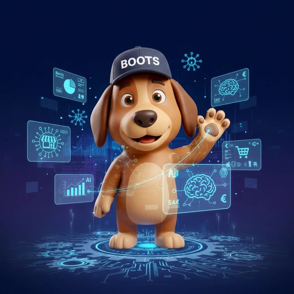 Institutional Memory Engine visual that represents AI solutions for small businesses powered by Boots On The Ground AI.