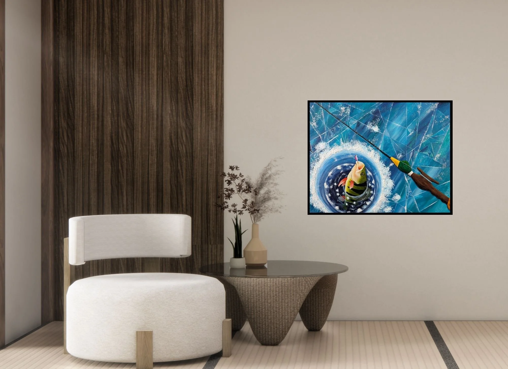 ice-fishing-perch-Green-Hornet-HL-Wirtner-livingroom-mixed-media.jpg