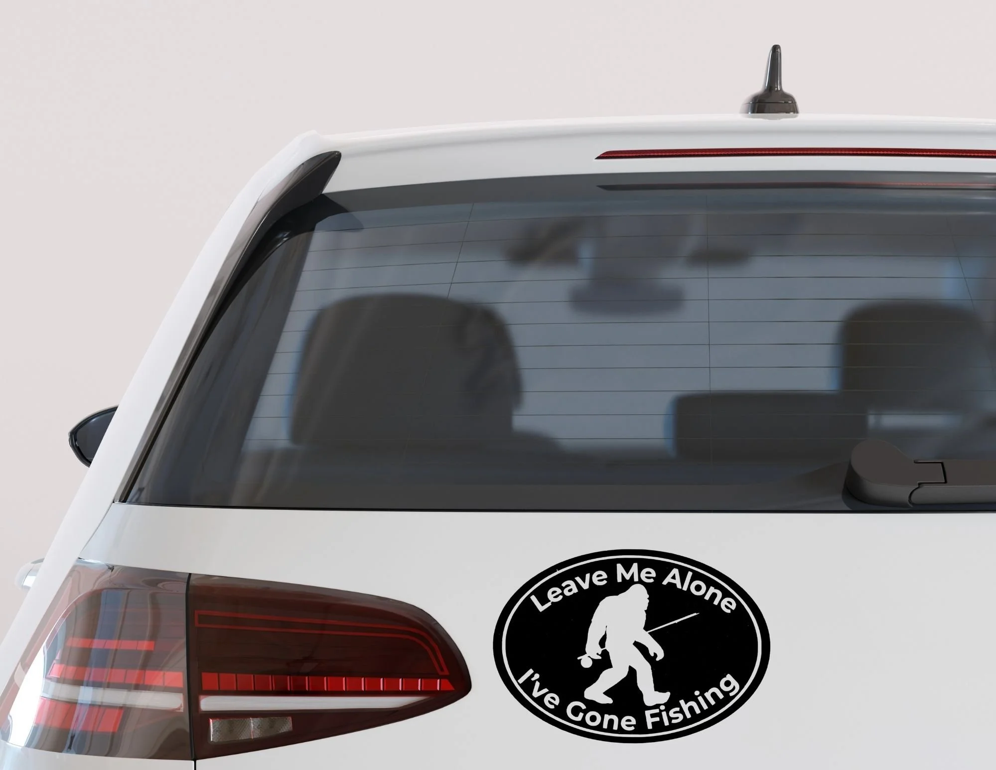 Leave Me Alone Sasquatch Decal