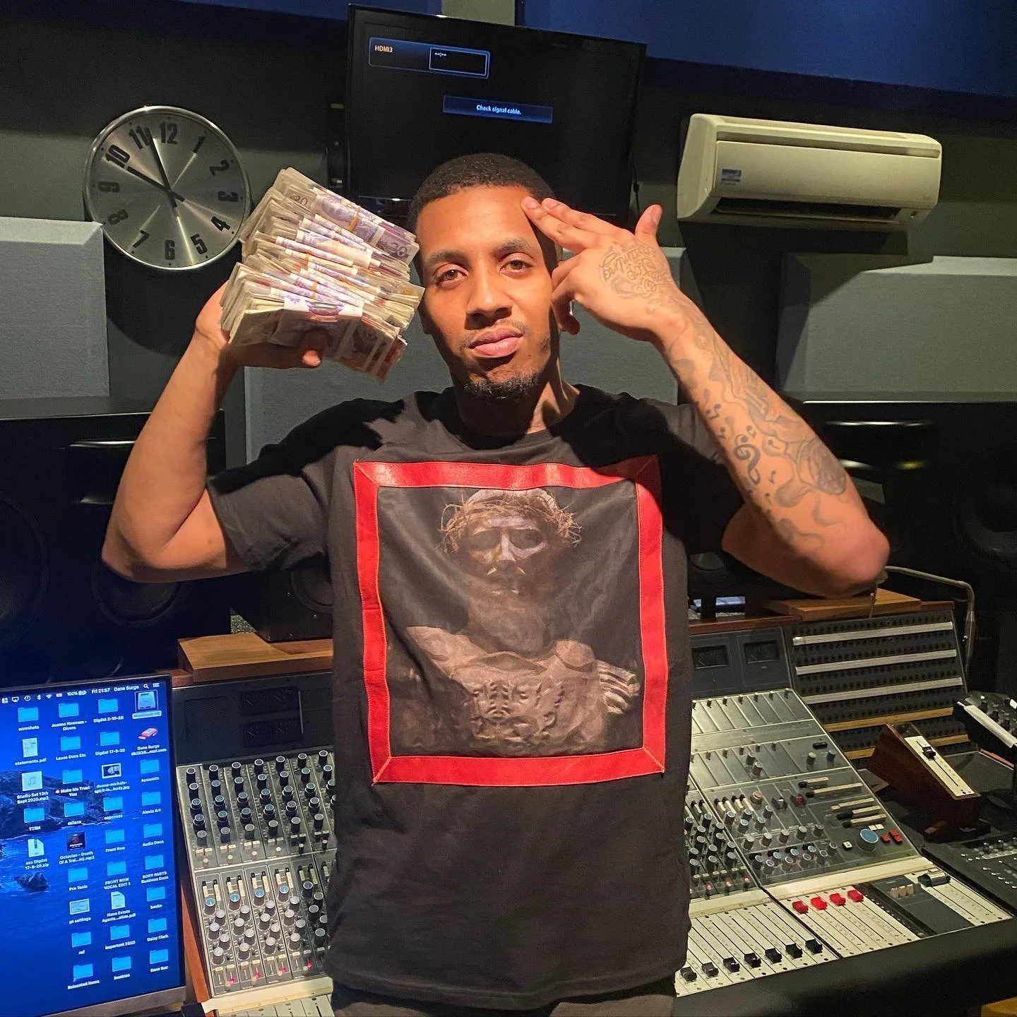 Turner working in the studio