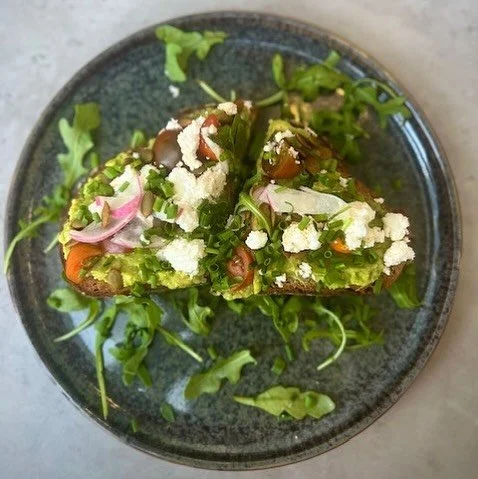 Start your day the Little River way!🥑 
Our Avocado Toast layers creamy smashed avo with crisp radish, juicy cherry tomatoes, tangy feta, and crunchy pumpkin seeds... all on hearty 7-grain bread. A fresh classic worth every bite! 
•
•
&bu
