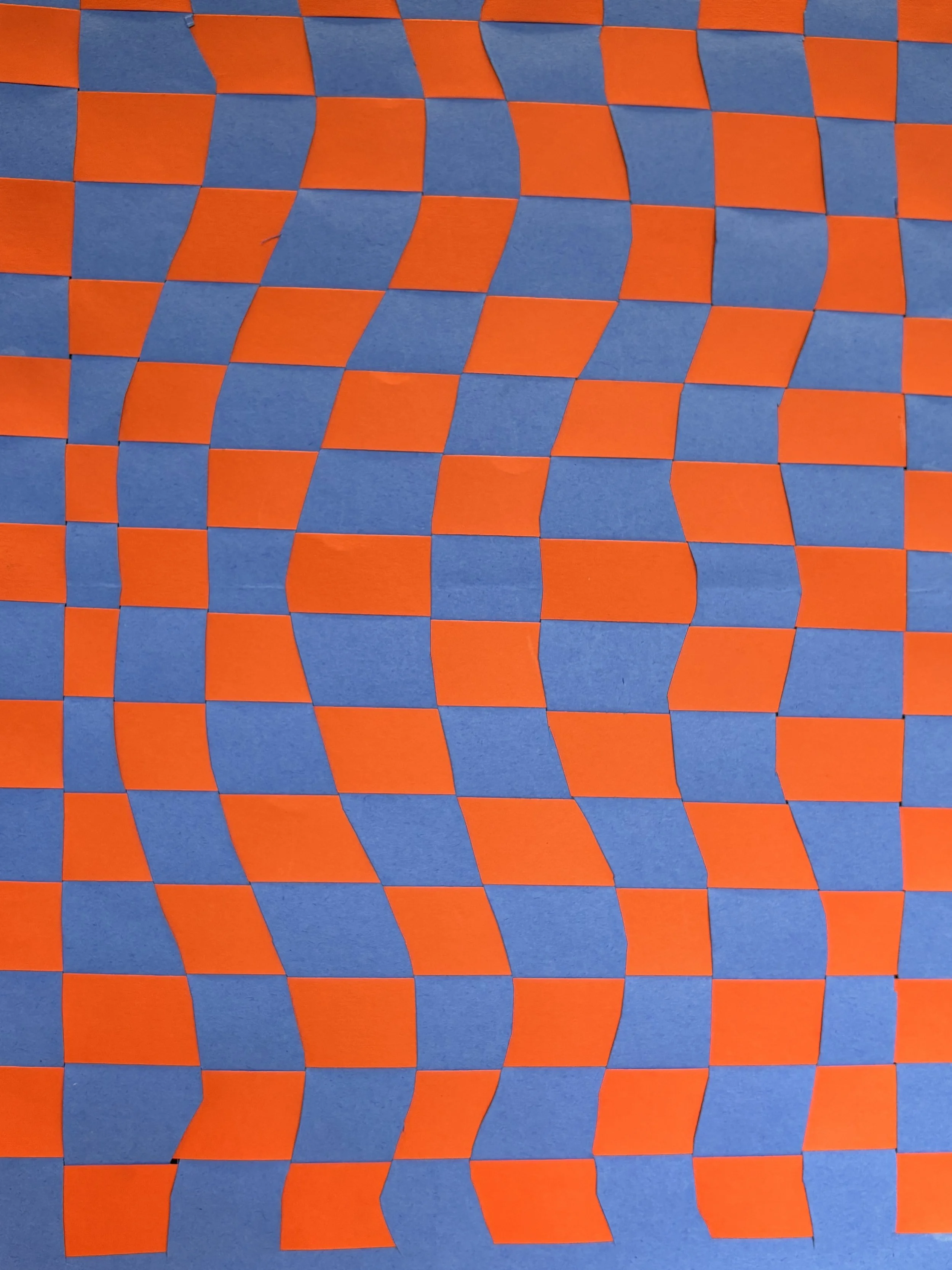 Contrast Weaving by Kenlei Coon, Paper Weaving, Grade 3, Church Hill Elementary, QACPS