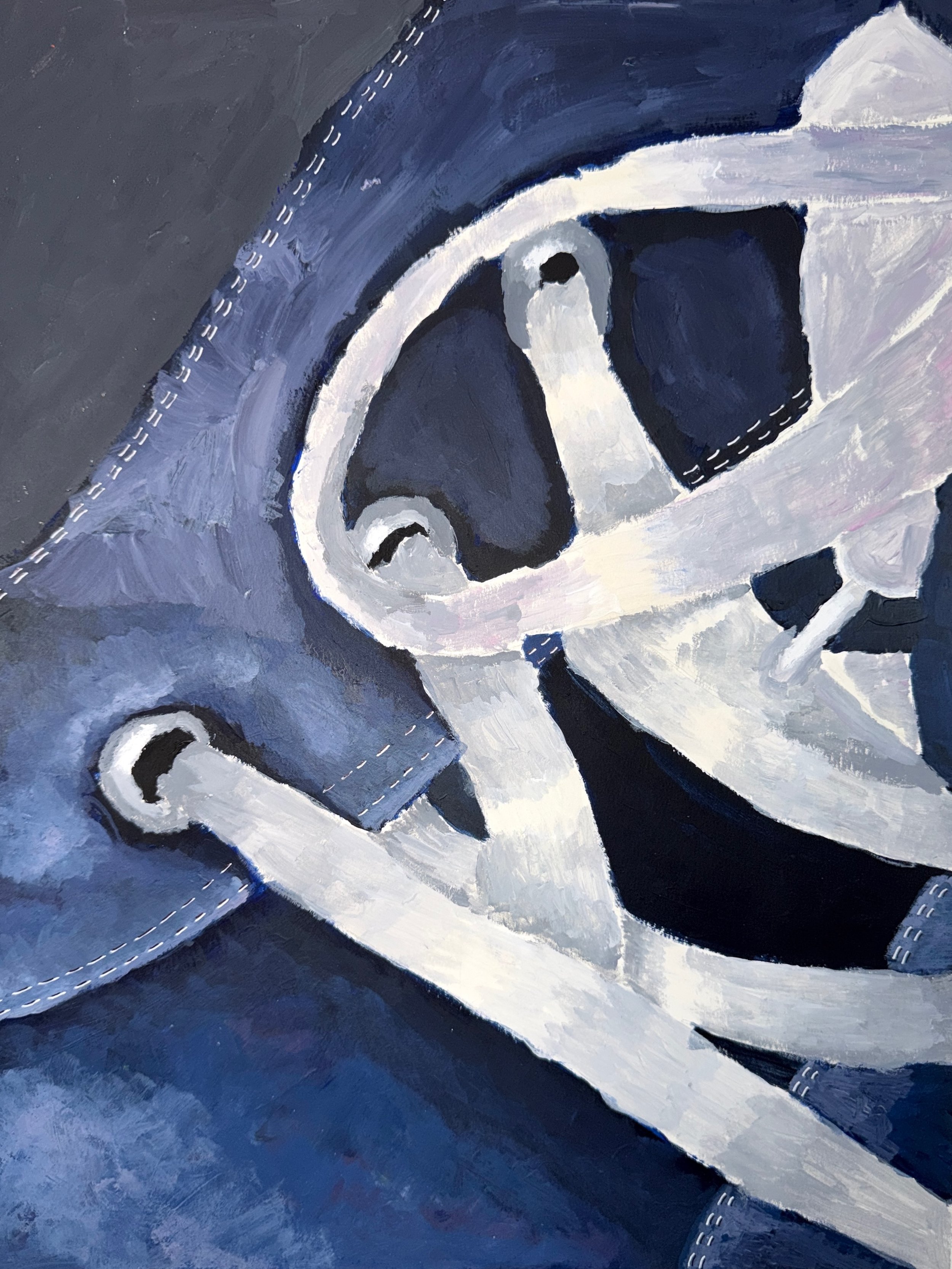 Where Our Laces Meet by Aarav Bansai, Acrylic, Grade 7, Gilman School, Teacher: David Anderson, Baltimore City- Independent School