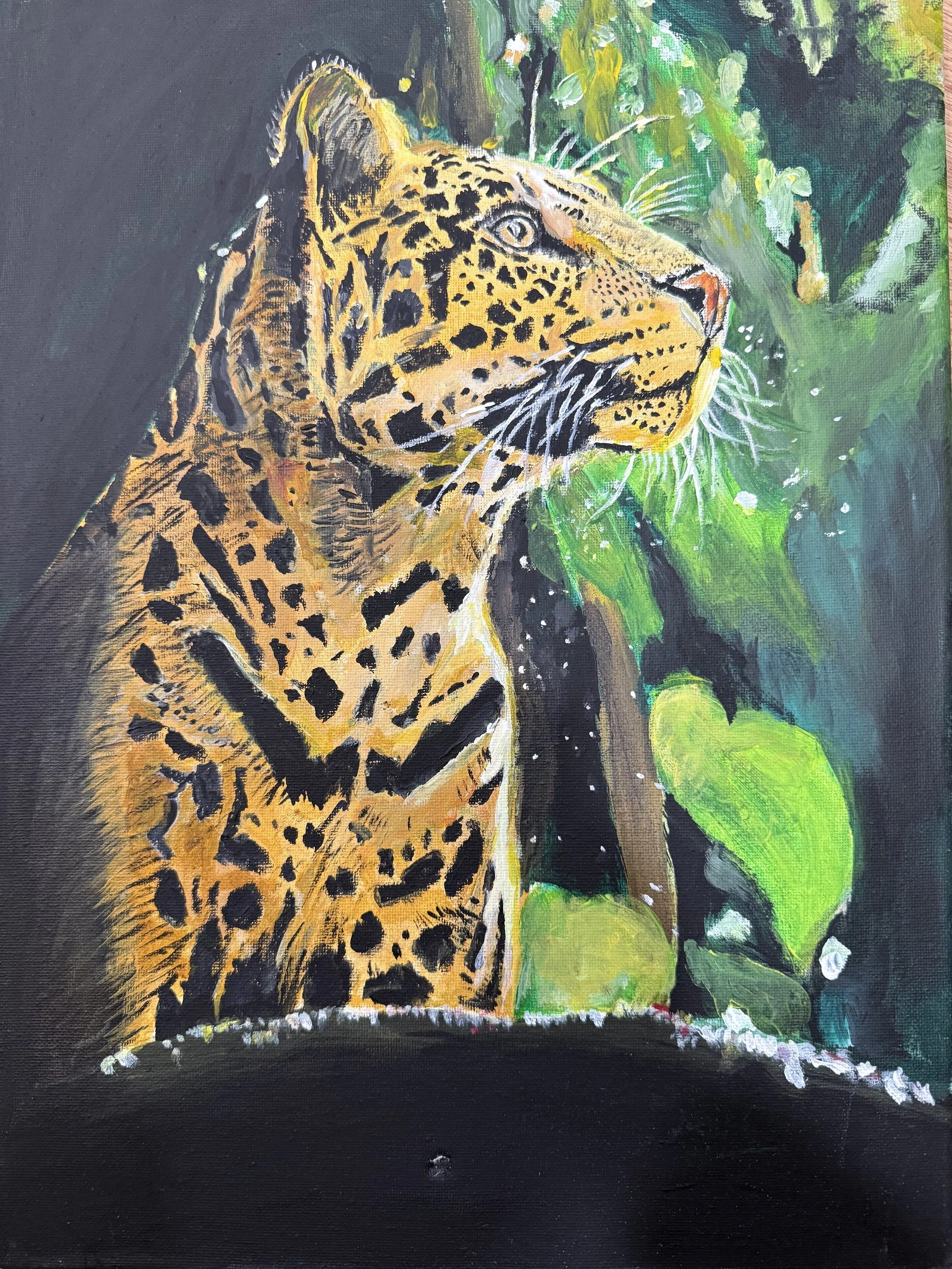 Emerald Silence by Daniel H, Zhang, Acrylic, Grade 11, Thomas S. Wootton High School, Teacher: Melinda Pierce, Montgomery County Public Schools
