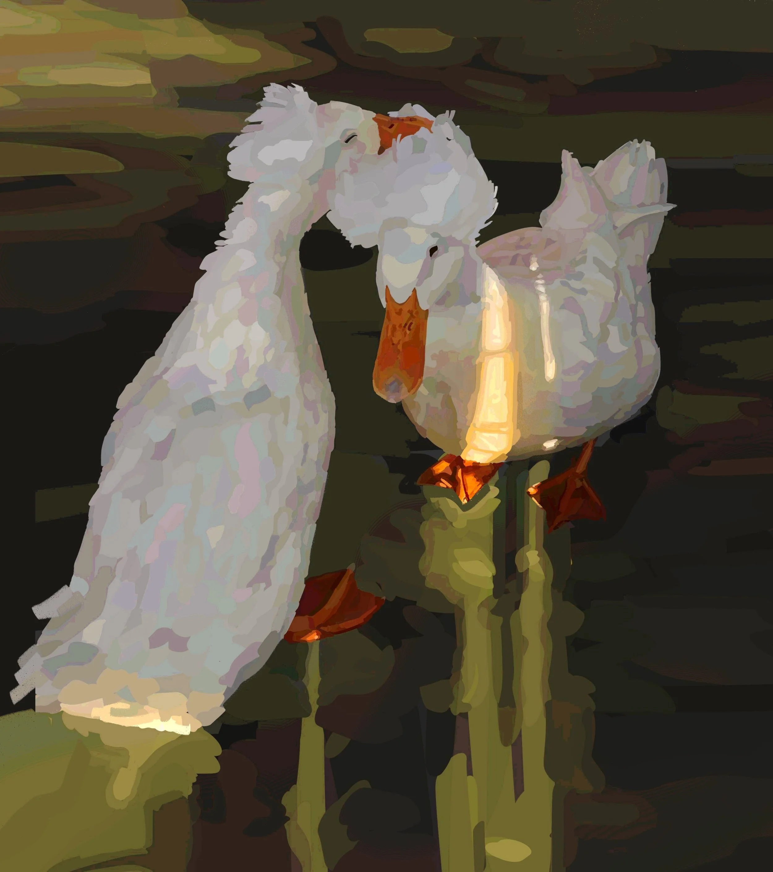 Bob and Rob in a Pod by Sriradha Regula, Digital Painting, Grade 11, Poolesville High school, Teacher: Laurie Wilks, Montgomery County Public Schools