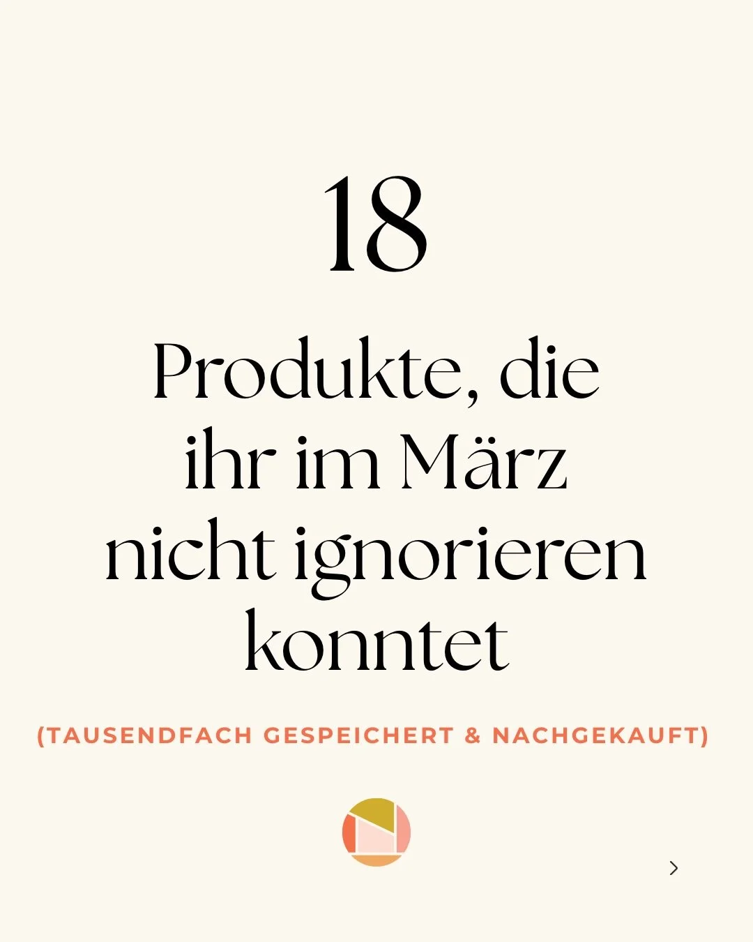 Ad | Anzeige &ndash; So viele von euch haben sich genau diese Produkte im M&auml;rz gespeichert, geteilt oder direkt nachgekauft. ✨🏆

Kommentiere mit &bdquo;M&Auml;RZ&ldquo; und ich schicke dir die Liste mit allen Bestsellern direkt als DM. ✨

Alles