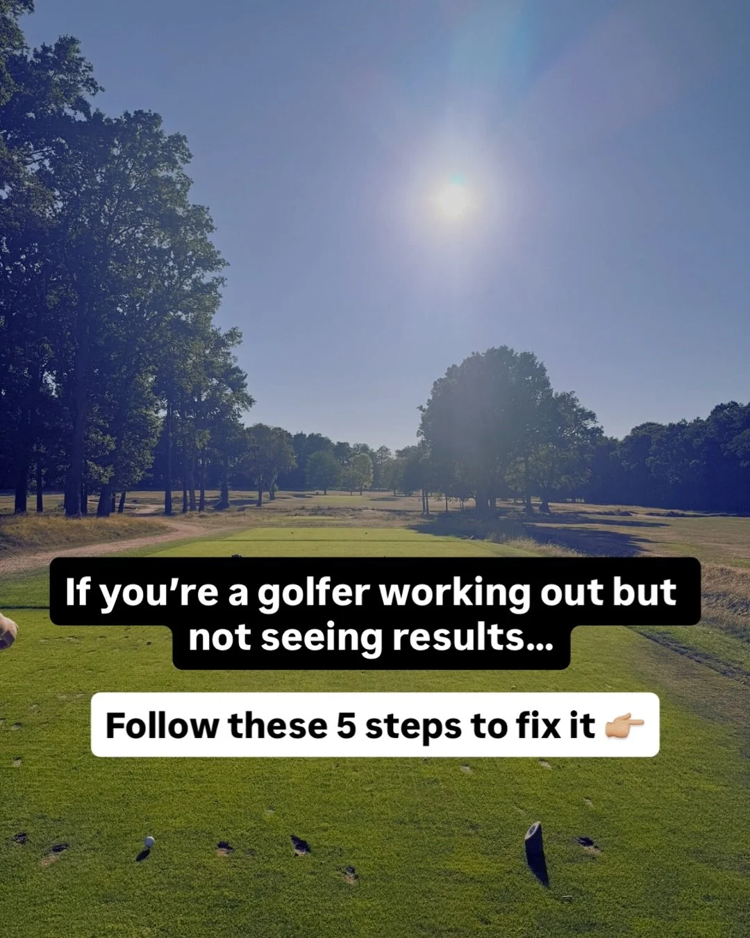 If you&rsquo;re a golfer working out but not seeing results&hellip;

Here are 5 steps to finally change that 👇

1️⃣ Train with purpose
Stop bouncing between random workouts. A clear plan that targets strength, mobility, and speed and fits into your 