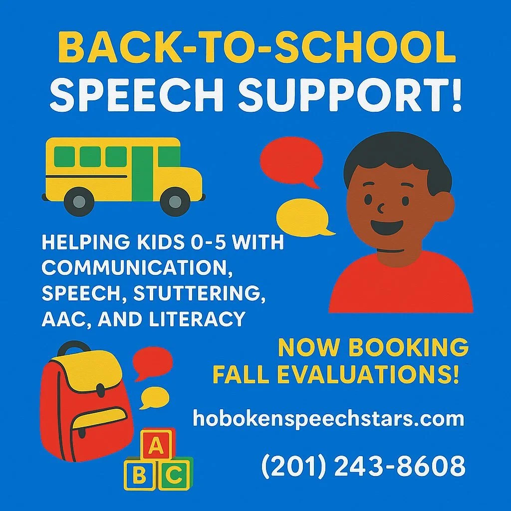 Back to school season is upon us!!! My after school spots are filling up quickly. Call if you have any questions or are thinking of speech therapy for your child for fall. #hoboken #speechtherapist #toddlermom