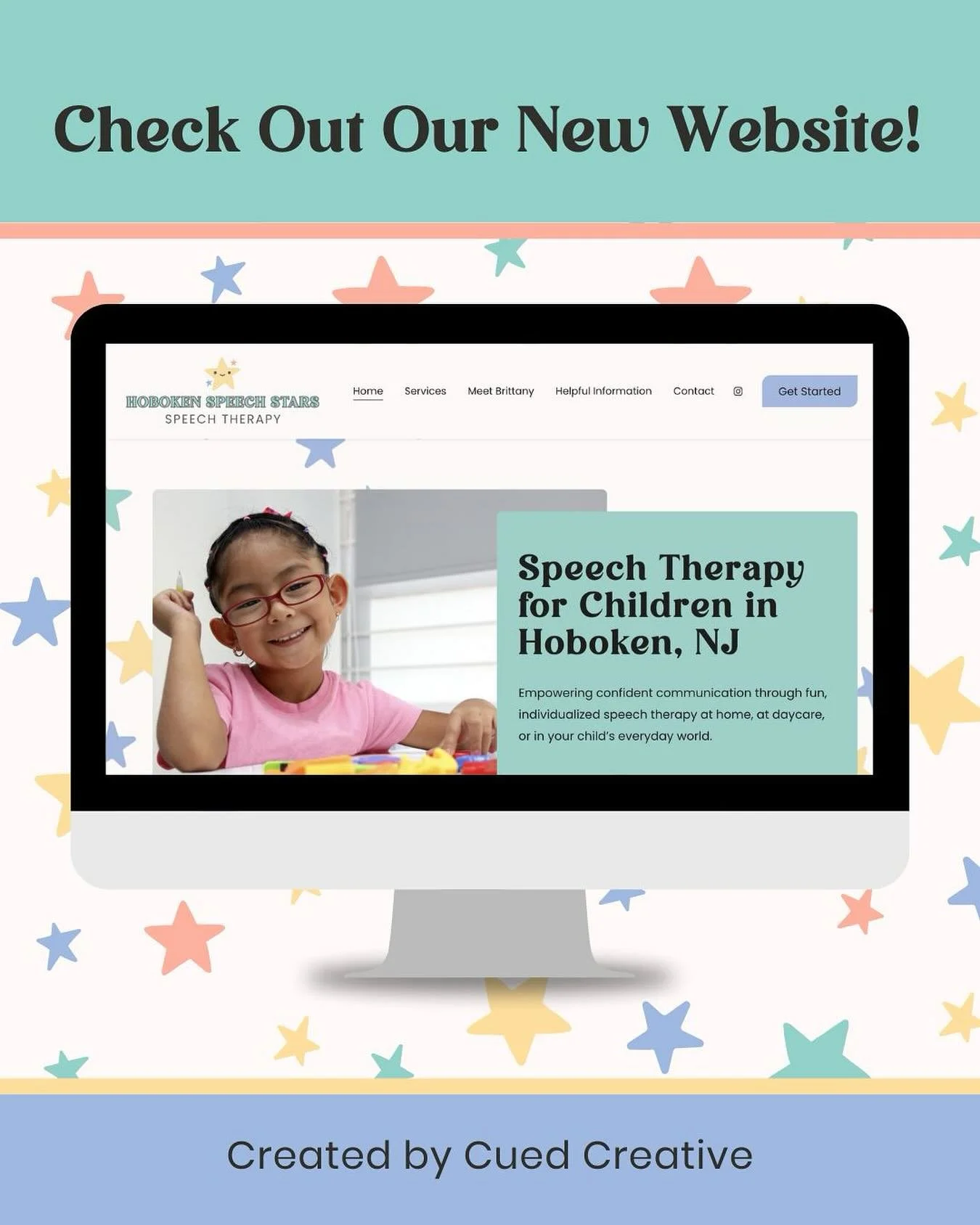 NEW WEBSITE!!! had an awesome experience working with @cuedcreative. I hope to keep helping lots of kids all over Hoboken!!! Let us know what you think !! 😊🎉🎊