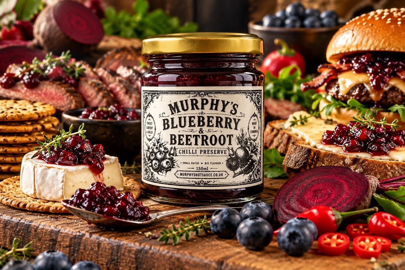 Murphy’s Blueberry & Beetroot Chilli Preserve