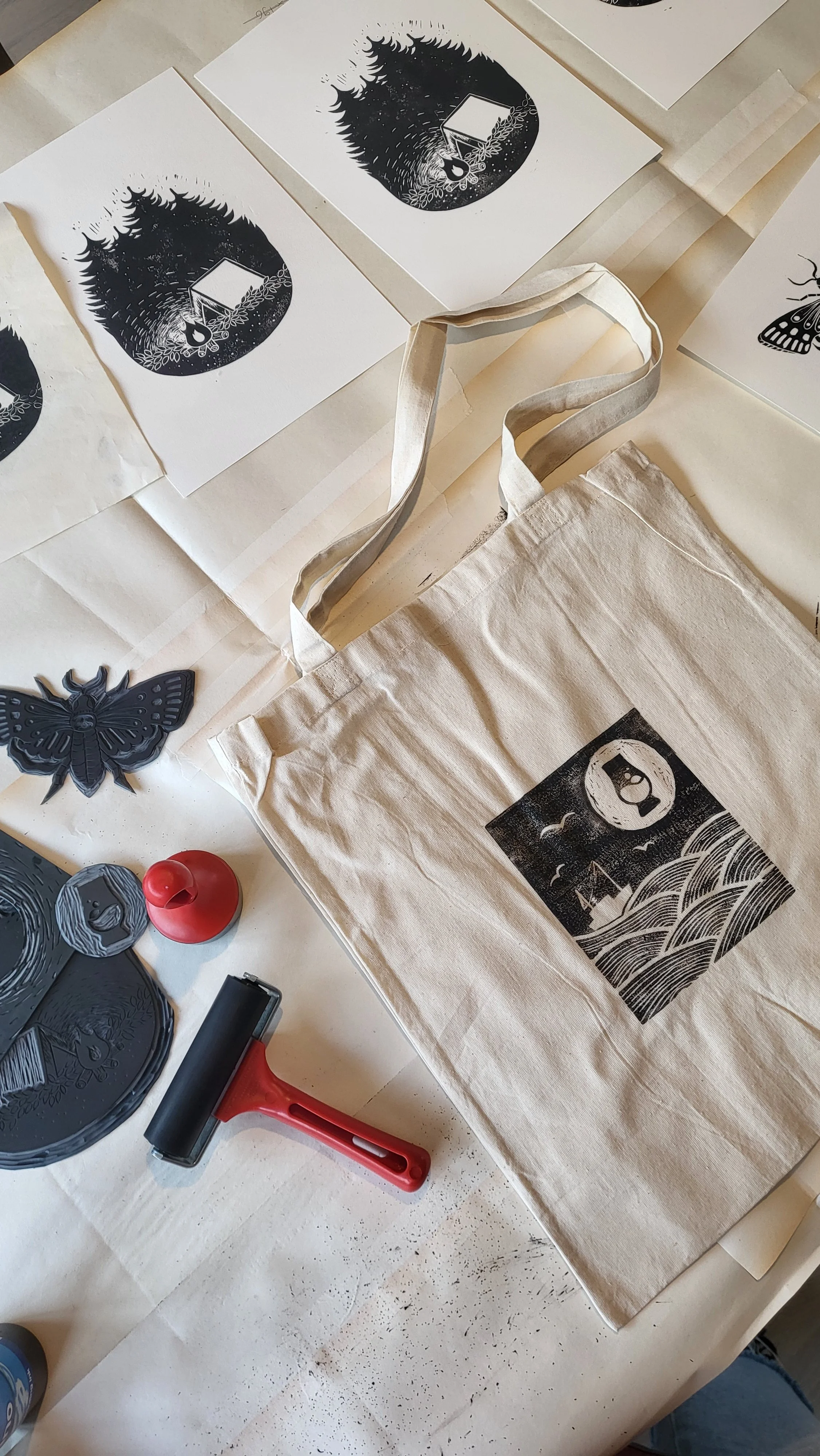 Lino Printing