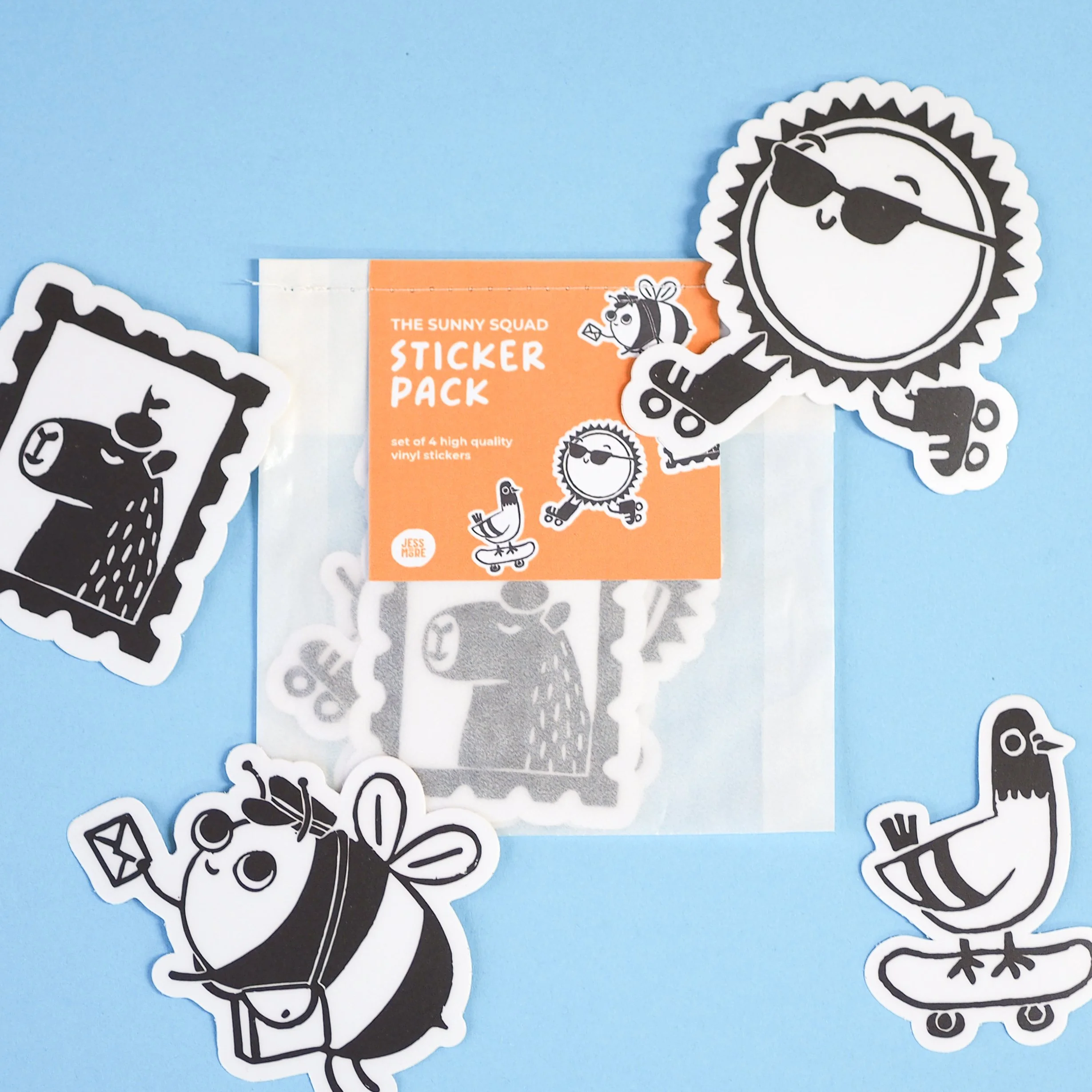 Sunny Squad Vinyl Sticker Pack