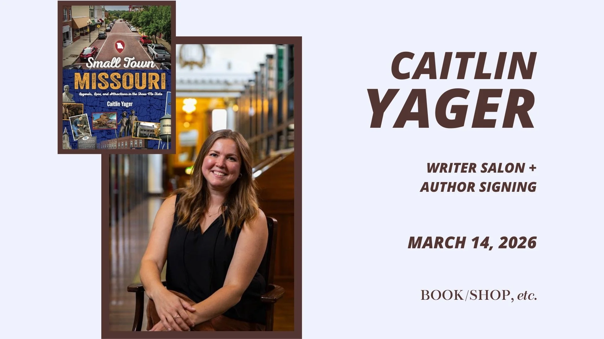 Writer Salon + Author Signing with Caitlin Yager