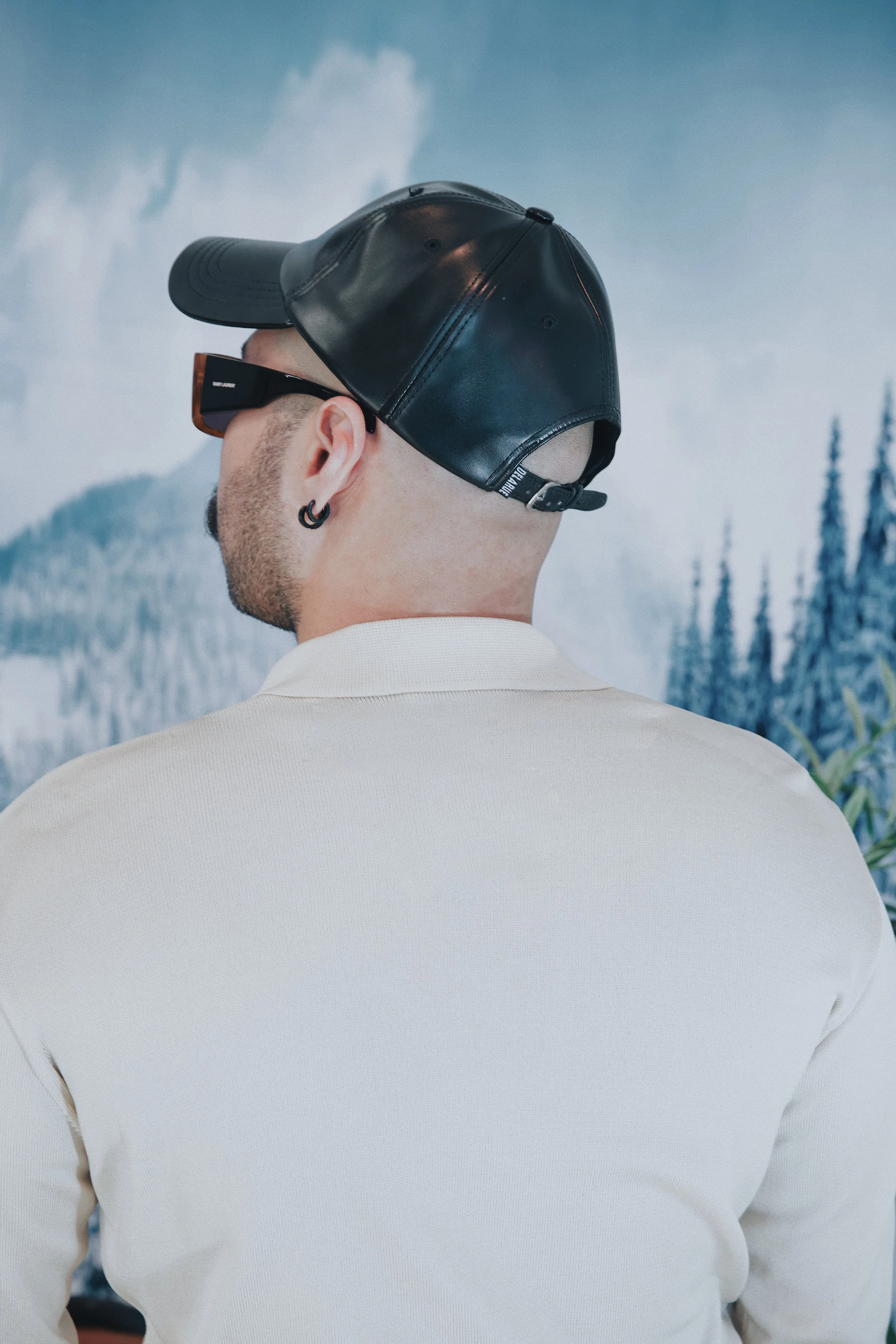 Delarue Leather Sport Cap