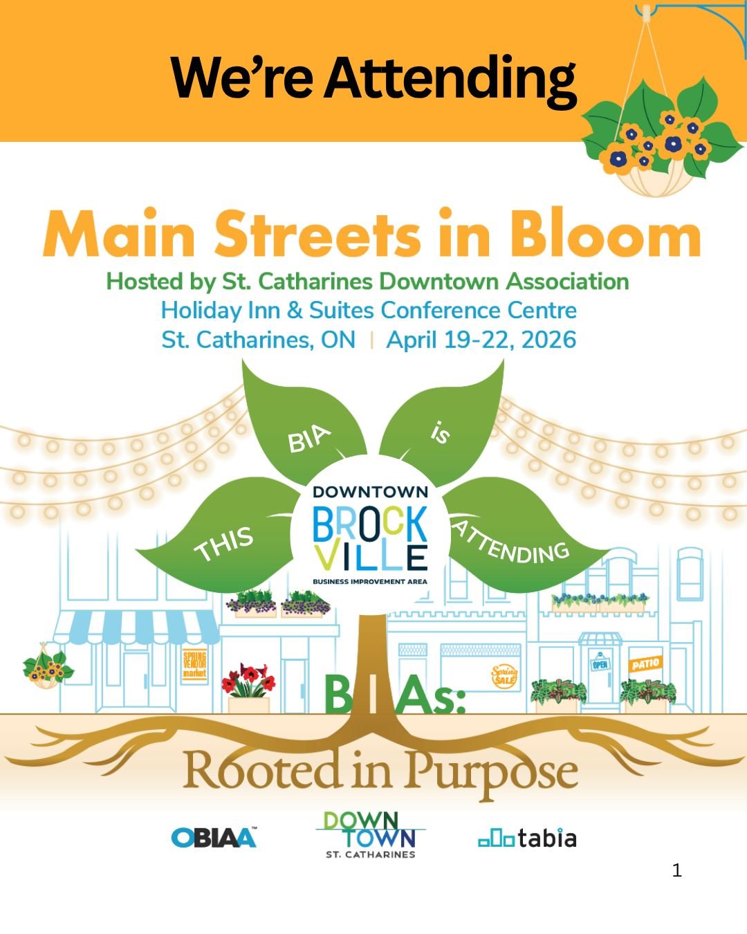 We are heading to the 2026 Ontario BIA Conference in St. Catharines and we could not be more excited! This is a great opportunity to connect with fellow BIAs, gather fresh ideas, and bring new inspiration back to support our downtown community.

Our 