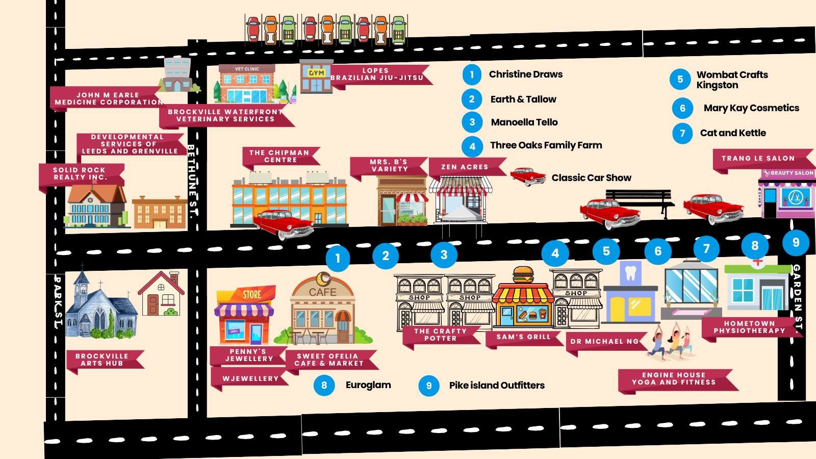 Our Shop the Street, Summer of Love map is here! Take a look to see everyone joining us for the day, then plan your stops, or simply come on down and stroll the whole street. You never know what great finds, friendly faces, and fun surprises are wait