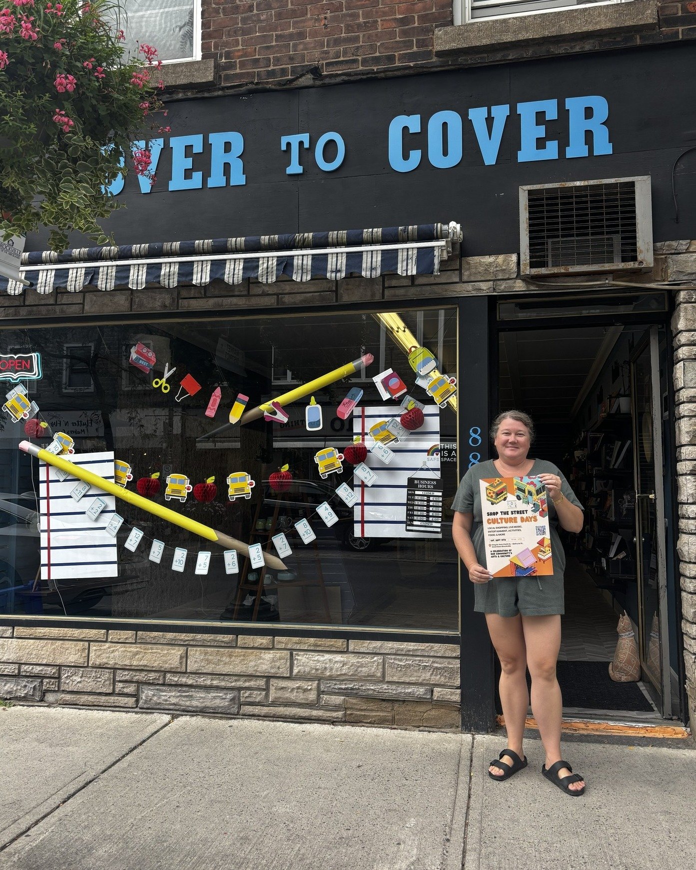 SHOP THE STREET FEATURE 📚

Add @cove.rtocoverbrockville to your Shop the Street: Culture Days stops on September 19th!

Visit them at 88 King St. W. between 10am-3pm and enjoy 10% off all books PLUS no tax for the day.

Cover to Cover is also teamin