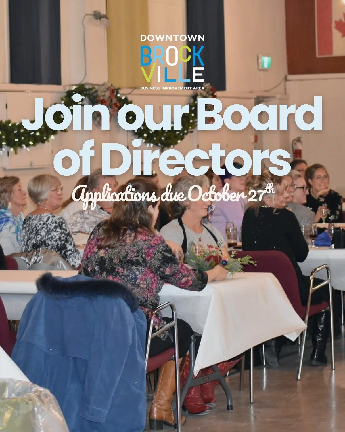 Want to play a bigger role in the future of Downtown Brockville?

Applications are now open for the Downtown Brockville BIA Board of Directors.

Our Board is made up of leaders within the downtown business community who are committed to engaging, pro