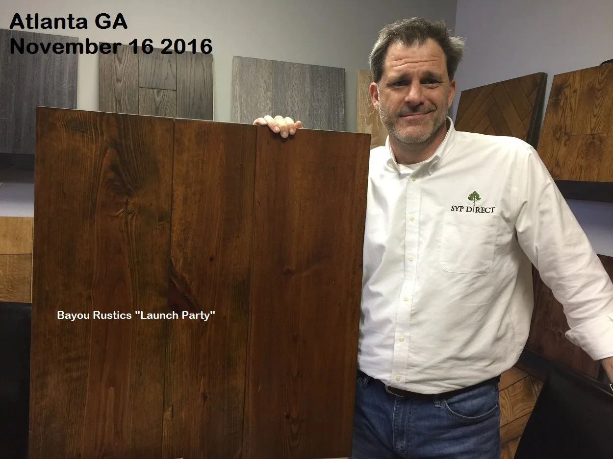 Jason Howard with Bayou Rustics first sample