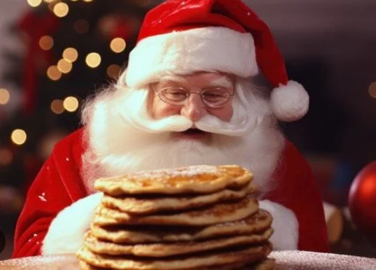 Pancakes with Santa