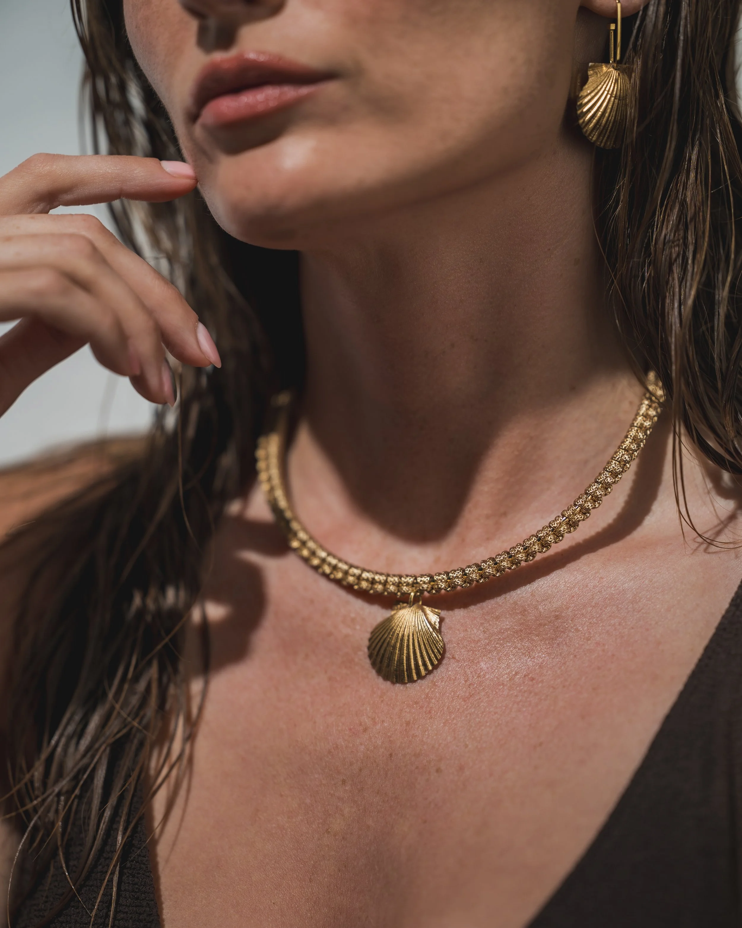 Nantucket Shoreline handmade coastal necklace Daydream Weaver