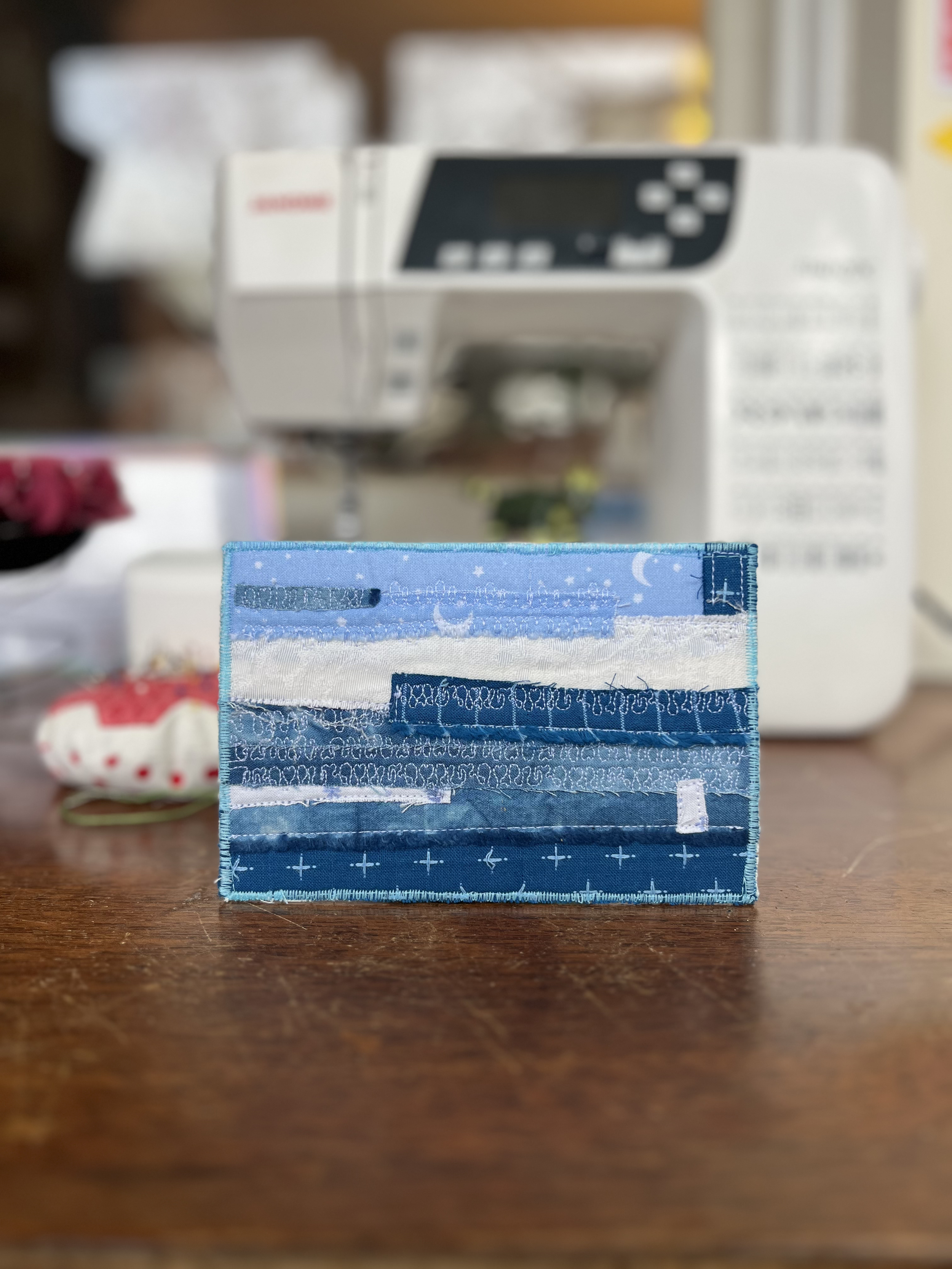 Big Blue Sky Quilted Postcard