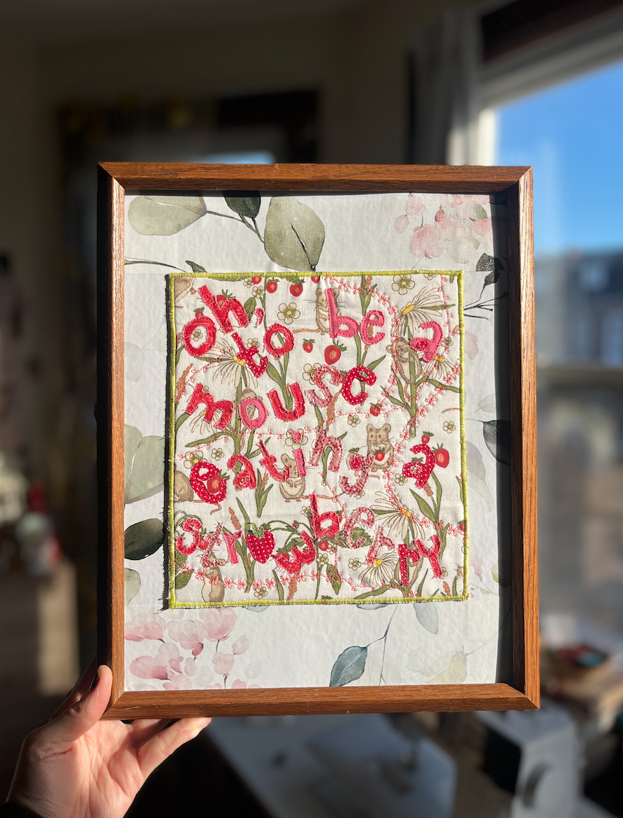 "To Be a Mouse" Quilted Wall Hanging