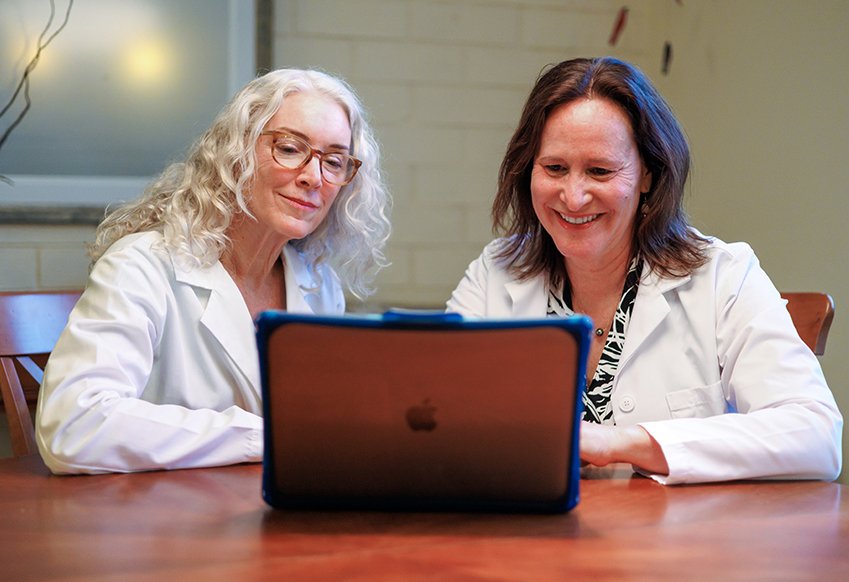 NovaFit telehealth Dr Brit Reis and Dr Rachel Coel consultation