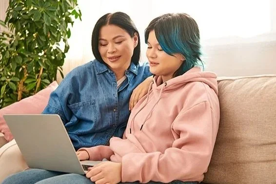 NovaFit telehealth teen girl with mom