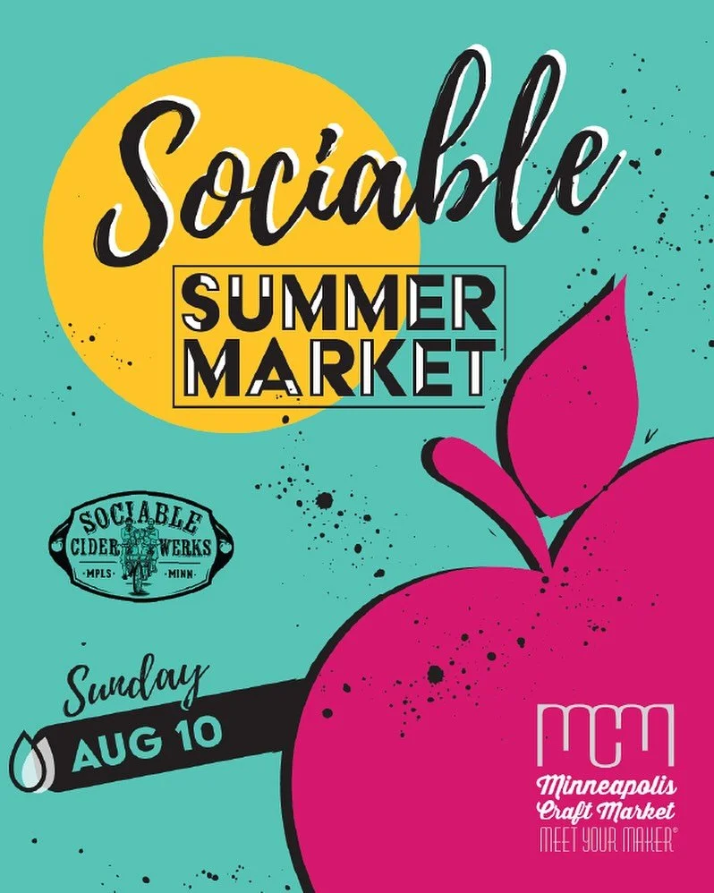Tomorrow! 11AM - 4PM We&rsquo;ll be at @sociablecider with @mplscraftmkt - come make your own necklace or bracelet at our charm bar!