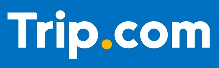 Trip.com logo on a blue background