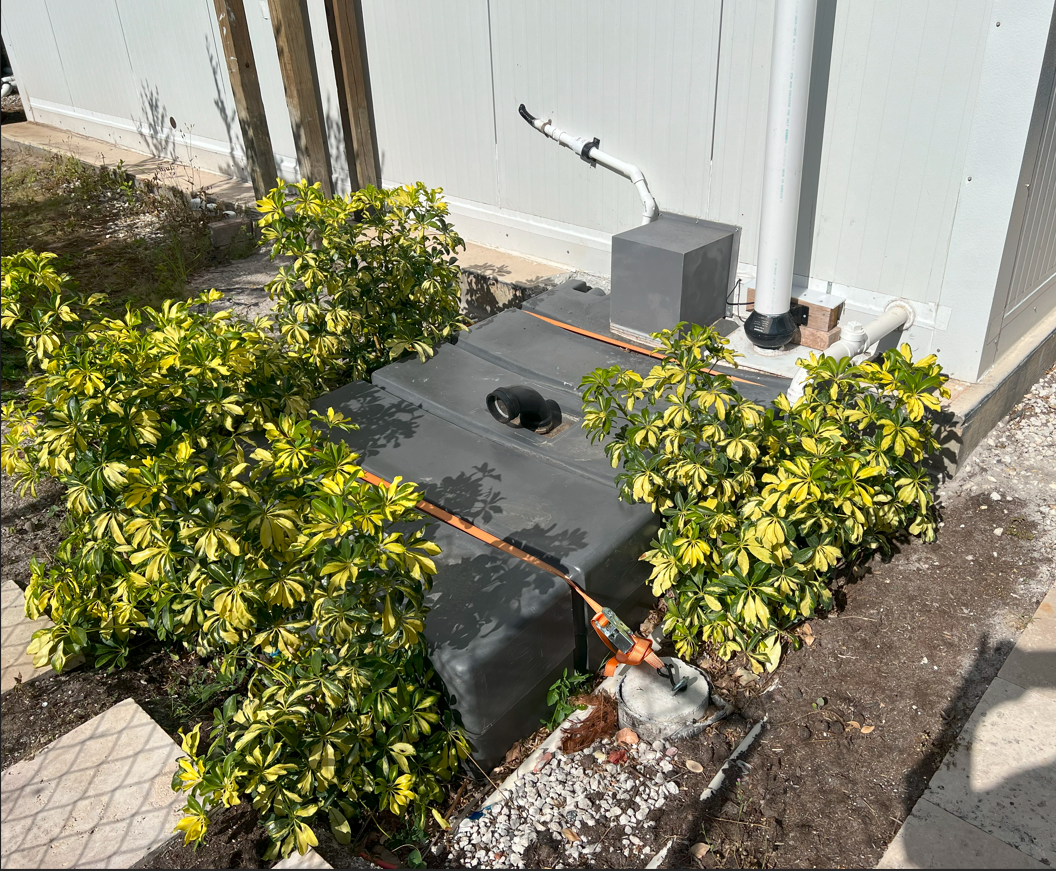 Preparing our Reference Black-Water Holding Tank