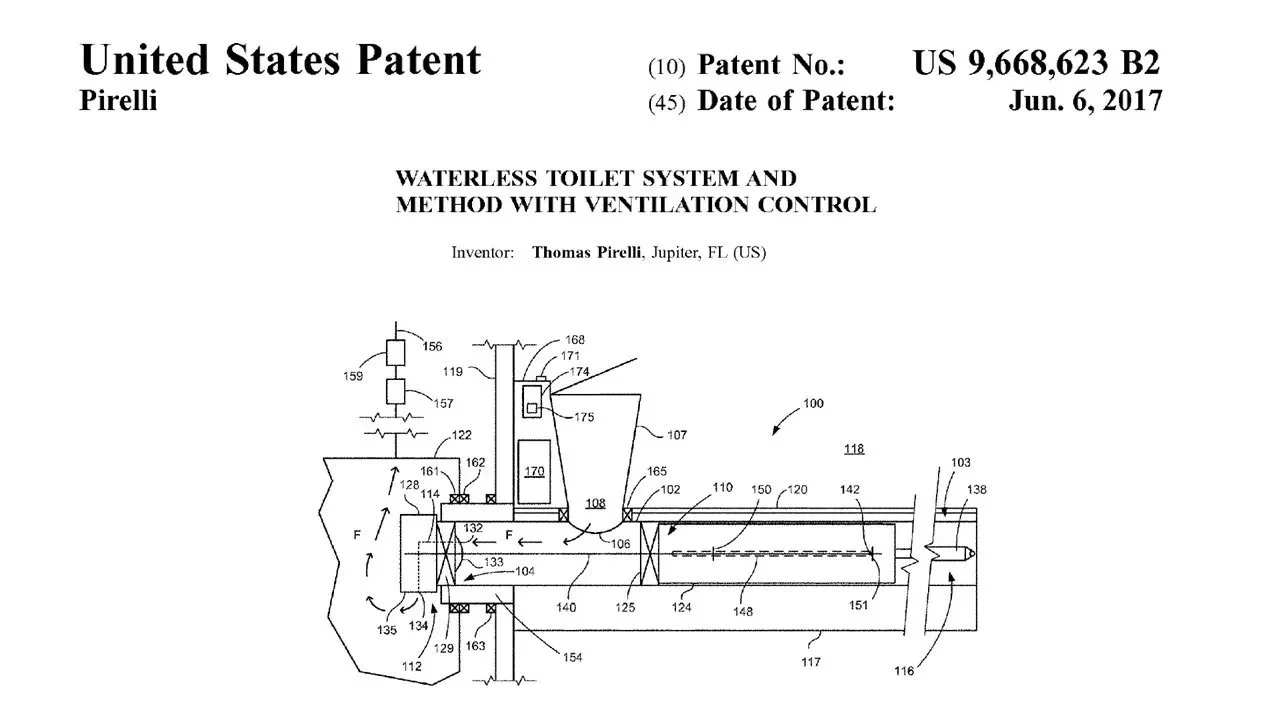 US Patent for Solarid Toilet